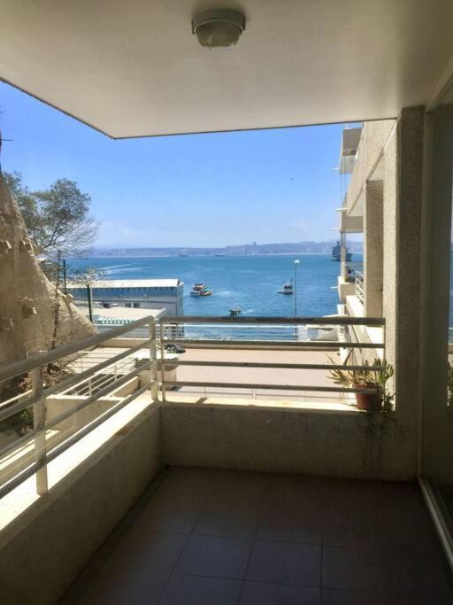 Grande Departamento, Frente Al Mar, Equipado. Lägenhet Valparaíso Exteriör bild